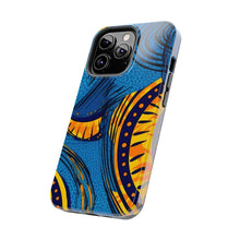 Load image into Gallery viewer, Ankara Blue Tough iPhone Cases
