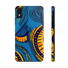 Load image into Gallery viewer, Ankara Blue Tough iPhone Cases
