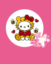 Load image into Gallery viewer, HK X Pooh Bear Valentines Day Adjustable Plush Bonnet
