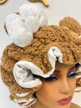 Load image into Gallery viewer, Brown Teddy Ears 3d Adjustable Plush Bonnet
