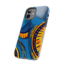 Load image into Gallery viewer, Ankara Blue Tough iPhone Cases
