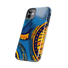 Load image into Gallery viewer, Ankara Blue Tough iPhone Cases
