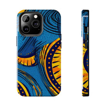 Load image into Gallery viewer, Ankara Blue Tough iPhone Cases
