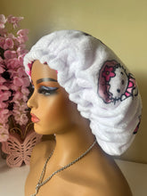 Load image into Gallery viewer, Bonnet Kitty Plush Adjustable Bonnet
