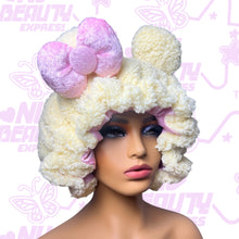 Load image into Gallery viewer, BUTTERCREAM Teddy Ears 3d Adjustable Plush Bonnet
