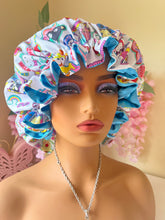 Load image into Gallery viewer, S-Rio Characters Adjustable Cotton Satin Lined Bonnet
