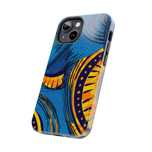 Load image into Gallery viewer, Ankara Blue Tough iPhone Cases
