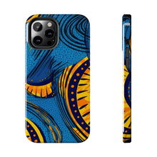 Load image into Gallery viewer, Ankara Blue Tough iPhone Cases
