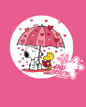 Load image into Gallery viewer, Snoop Valentines Day Adjustable Plush Bonnet
