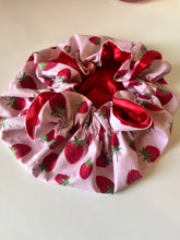 Load image into Gallery viewer, Little Strawberry Newborn Size Adjustable Bonnet
