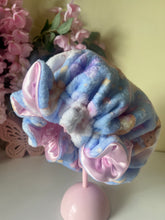 Load image into Gallery viewer, Dreamy Time Child Size Plush Adjustable Bonnet W/ RUFFLES
