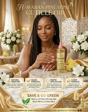 Load image into Gallery viewer, Hawaiian Pineapple Cuticle &amp; Nail Oil | 100% Nut-Free &amp; Organic Formula (4 oz) Re- Fill Bottle
