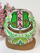 Load image into Gallery viewer, AKA Plush Bonnet Satin Lined Adjustable
