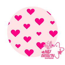 Load image into Gallery viewer, PINK &amp; RED HEARTS PLUSH BONNET
