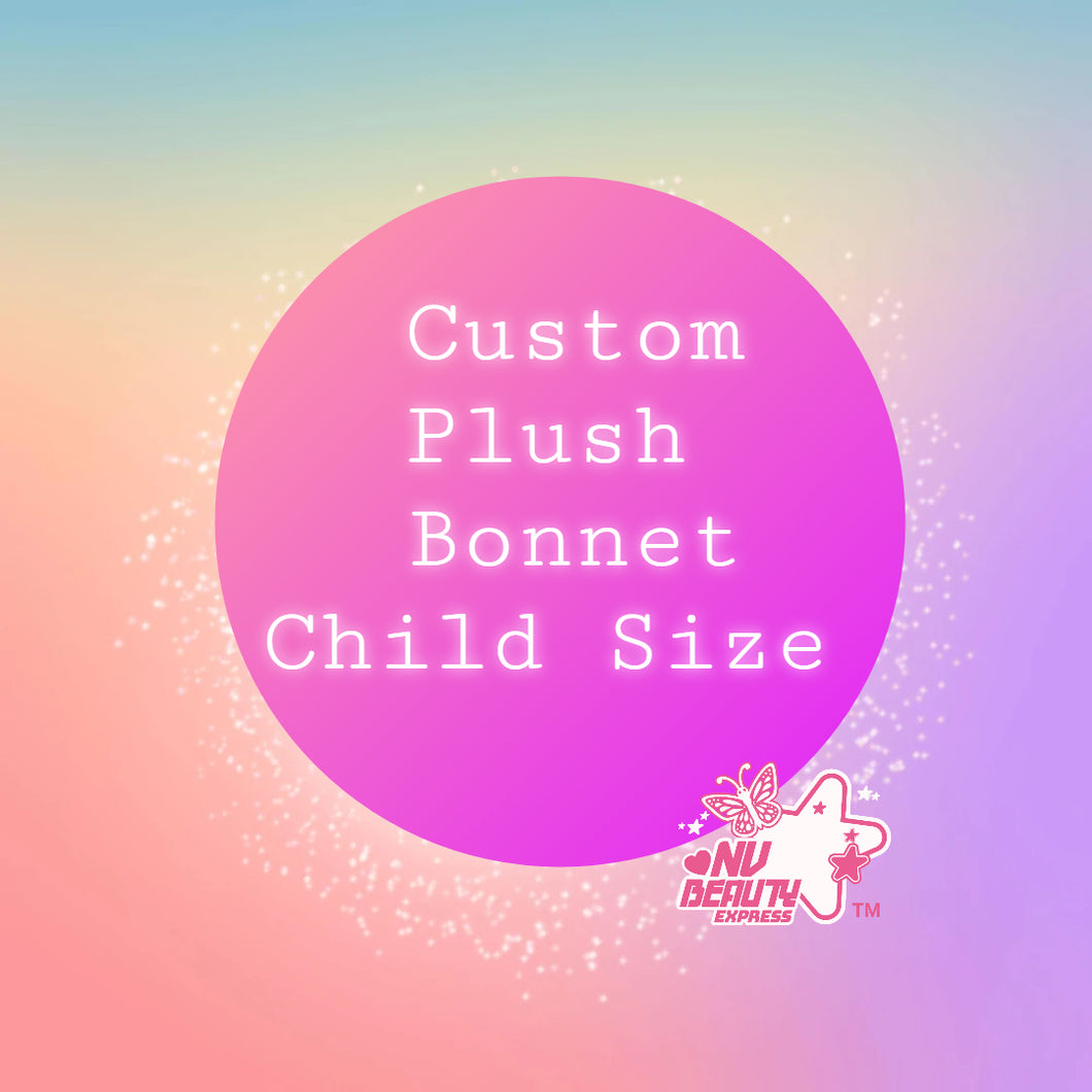 Custom Plush Bonnet - Child Size